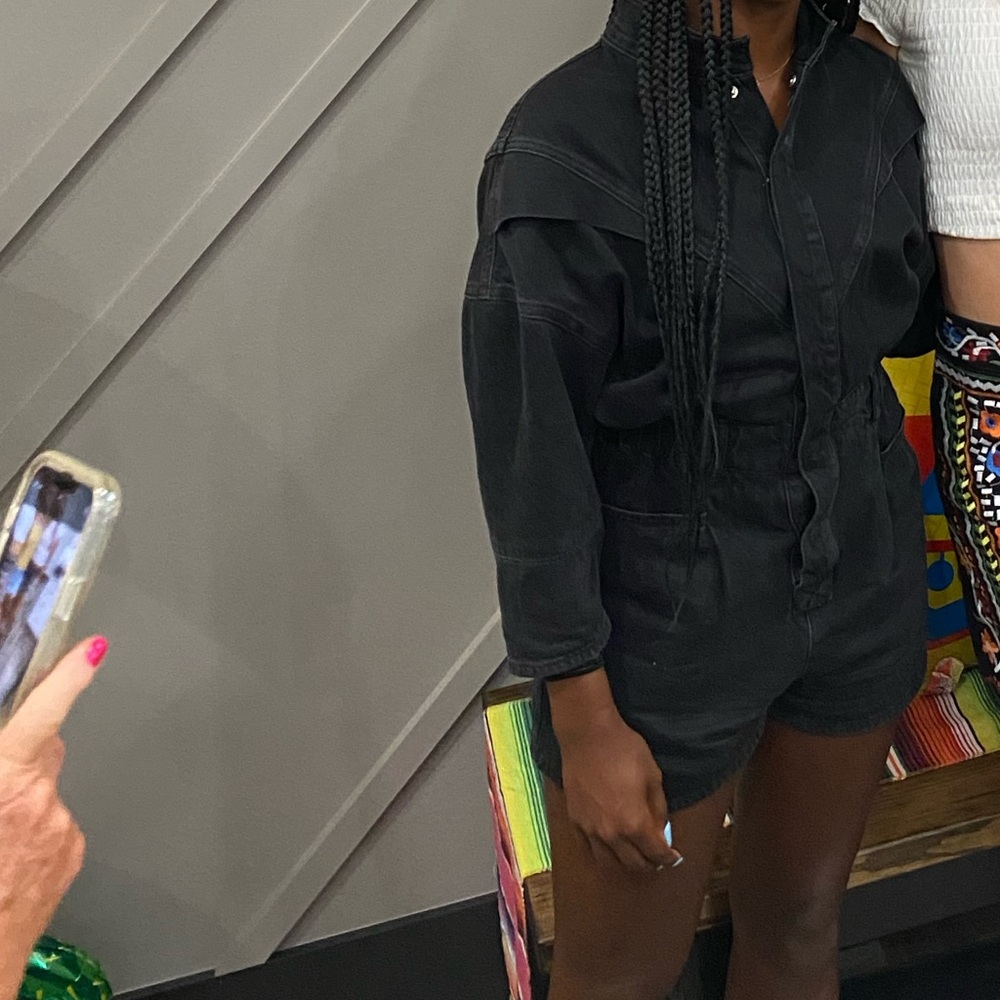 Zara denim romper